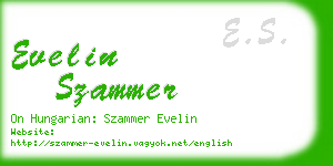 evelin szammer business card